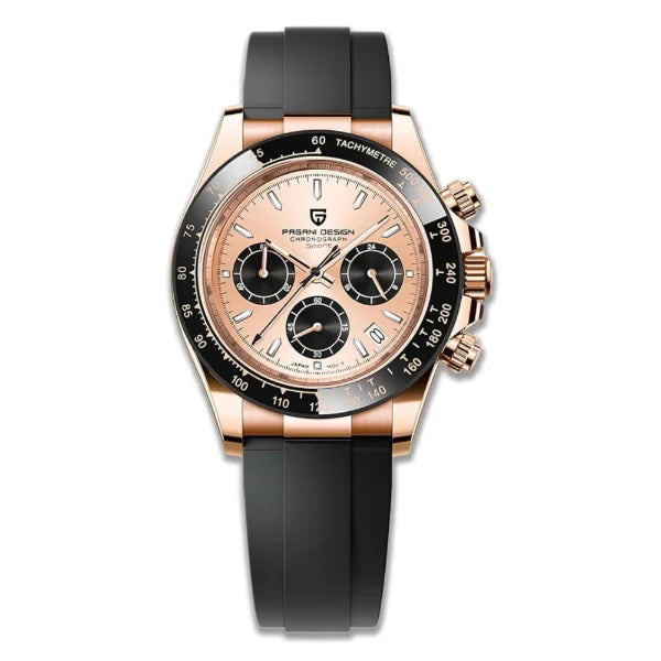 Pagani Design Daytona Strap Rose Gold Dial PD-1664